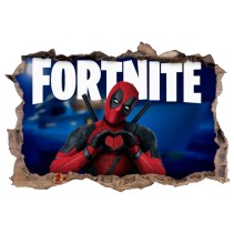 Vinilos decorativos fortnite deadpool 3d